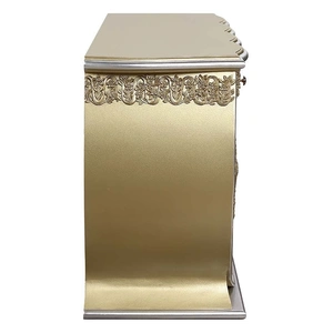 ACME Bernadette Wood Server w/4 Doors & 4 Drawers, Gold