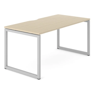 NARBUTAS Nova O D31.5-inch Rectangular Office Desk w/Scallop