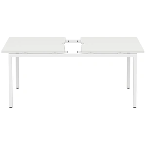 NARBUTAS WRS Nova U 55.1-inch Sliding Top Office 2-Desk Bench, White