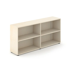 NARBUTAS Nova Office Bookcase w/1 Shelf & Plexiglas Insert