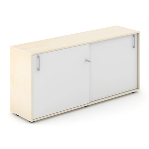 NARBUTAS Nova Basic Office Lockable Cabinet w/Sliding Doors & 2 Shelves