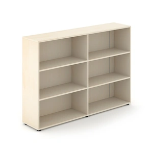 NARBUTAS Nova Office Bookcase w/2 Shelves & Plexiglas Insert