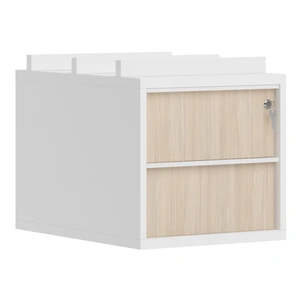 NARBUTAS Nova Fixed Pedestal w/2 Drawers & Central Locking