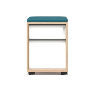 NARBUTAS Nova W16.9-inch Mobile Pedestal w/2 Drawers & Central Locking
