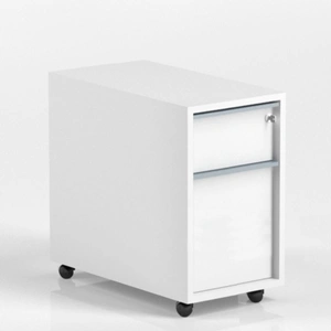 NARBUTAS Nova W11.7-inch Mobile Pedestal w/2 Drawers & Central Locking