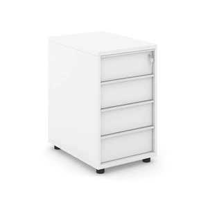 NARBUTAS Nova Desk High Pedestal w/4 Drawers & Central Locking