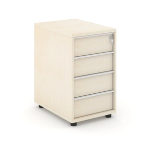 NARBUTAS Nova Desk High Pedestal w/4 Drawers & Central Locking