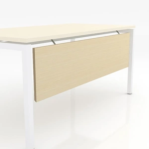 NARBUTAS Nova A D47.2-inch Crescent Office Desk w/Metal Frame & Grommer, Left Hand