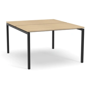 NARBUTAS Nova U 47.2-inch Metal Frame Office 2-Desk Bench