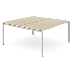 NARBUTAS Nova U 62.9-inch Metal Frame Office 2-Desk Bench