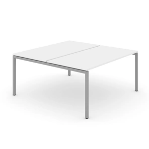 NARBUTAS Nova U 47.2-inch Metal Frame Office 2-Desk Bench