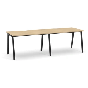 NARBUTAS Nova A 110.2-inch Single Row Office 2-Desk Bench w/Metal Frame