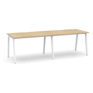 NARBUTAS Nova A 94.4-inch Single Row Office 2-Desk Bench w/Metal Frame