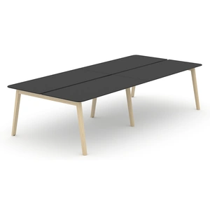 NARBUTAS Nova Wood HPL D56.7-inch Office 4-Desk Bench