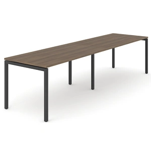 NARBUTAS Nova U 125.8-inch Single Row Office 2-Desk Bench