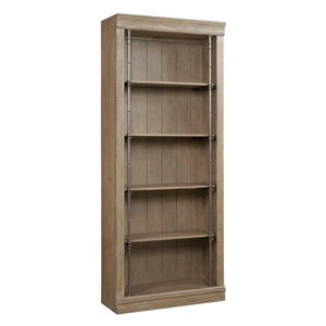 Hammary Donelson Wood 5-Tier Bunching Bookcase, Vintage Natural