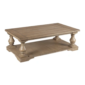 Hammary Donelson Rectangular Wood Coffee Table, Vintage Natural