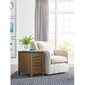 Kincaid Abode Larson Rectangular Wood Chairside Table w/3 Drawers, Brown