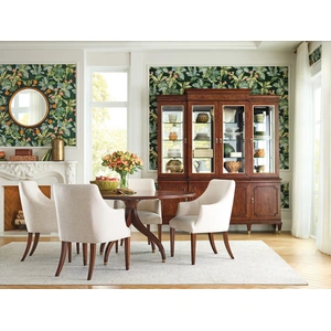 American Drew Addison Meyers Round Wood Dining Table, Cherry