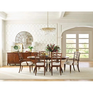 American Drew Addison Meyers Rectangular Wood Dining Room Set, Cherry