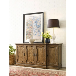 Kincaid Ansley Ashcroft Wood Sideboard w/4 Doors, Brown