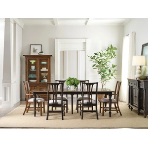 Kincaid Bridgetown Nicholas Rectangular Wood Dining Room Set, Heritage Maple
