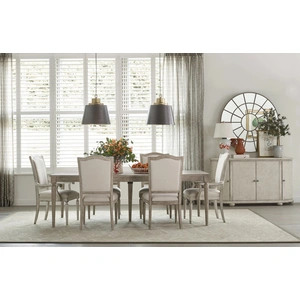 American Drew Cambric Rectangular Leg Wood Extendable Dining Room Set