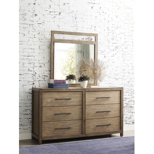 Kincaid Debut Terra Rectangular Glass/Wood Mirror, Brown
