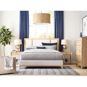 Kincaid Essence Kendall Wood/Fabric Upholstered Bed, Essence Ash