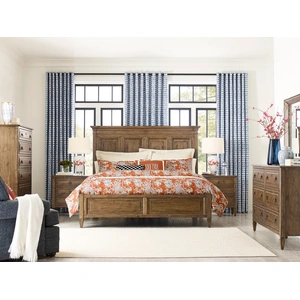 Kincaid Ansley Hartnell Wood Queen Size Panel Bed, Brown
