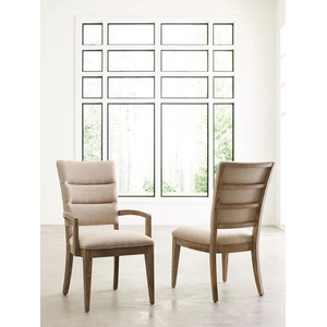 Kincaid Modern Forge Emory Fabric/Wood Arm Chair, Sandy Brown