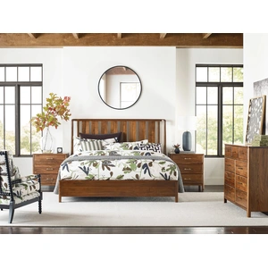 Kincaid Monogram Ashburn Wood Slat Bedroom Set, Brown