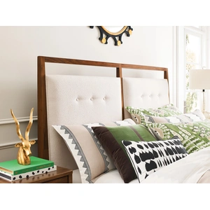 Kincaid Monogram Pinehurst Wood/Fabric Upholstered Bed, White