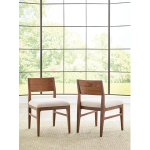 Kincaid Monogram Mackie Wood/Fabric Dining Chair, Brown