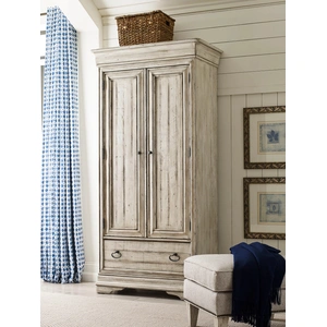 Kincaid Selwyn Bryant Wood Armoire w/2 Doors & Drawer, Cottage White