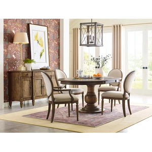 Kincaid Ansley Whitson Wood Extendable Pedestal Dining Room Set, Brown