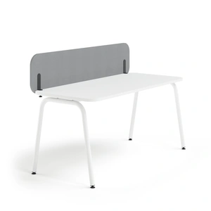NARBUTAS Nova U D47.2-inch Crescent Office Desk w/Metal Frame, Right Hand