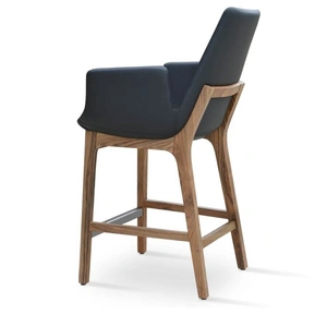 SohoConcept Furniture Eiffel Wood Arm Counter Stool