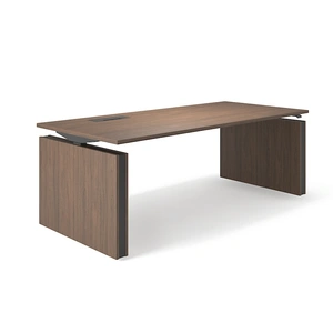 NARBUTAS Motion Executive Melamine Height Adjustable Desk w/ Grommet & Box For Power Socket