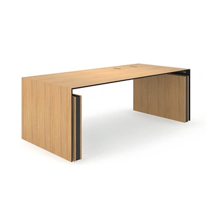 NARBUTAS Motion Executive Height Adjustable Desk w/Grommet & Box for Power Socket