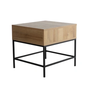 Bellona USA Drift Wood/Metal Rectangular Side Table