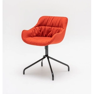 MDD Office Furniture Baltic Soft Duo Fabric Office Swivel Chair w/Metal Base