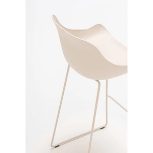 MDD Office Furniture Baltic Basic Polypropylene Office High Stool w/Cantilever Metal Base