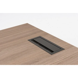 MDD Office Furniture Quando Straight Executive Desk & Mobile Pedestal