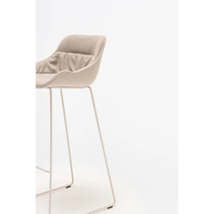 MDD Office Furniture Baltic Soft Duo Fabric Office High Stool w/Metal Base