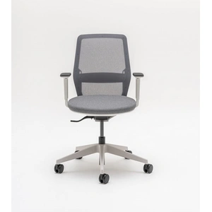 MDD Office Furniture Evo Fabric Swivel Adjustable Office Chair w/Mesh Backrest