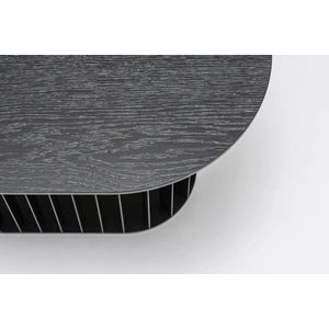 MDD Office Furniture Roll Oval MDF Coffee Table w/ Metal Base