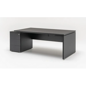 MDD Office Furniture Mito Fenix Office Executive Straight Desk w/Pedestal