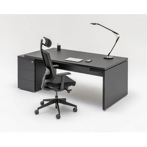 MDD Office Furniture Mito Fenix Office Executive Straight Desk w/Pedestal