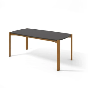 Manhattan Comfort Gales 71-inch Dining Table w/Solid Wood Legs 